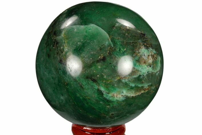 Polished Swazi Jade (Nephrite) Sphere - South Africa #115569
